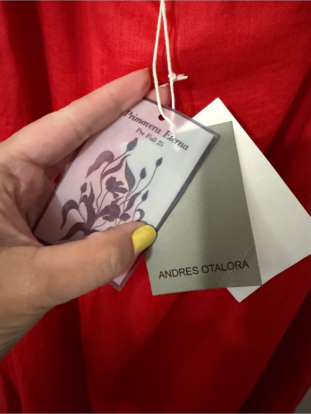 Tuckernuck Red Poema Maxi Dress. nWT size 10 875.00 retail Andres Otalora - Picture 5 of 8
